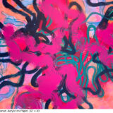 202508_Mouthreboystoneit_Acrylic on Paper_22x30