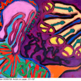20260706_Strange Garden - 20260706, Acrylic on paper, 22x30