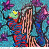 20261005_Gabberfluwerlipsabuss_Strange Garden Series_acrylic on paper_22x30