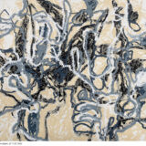 Coral Dance, oilstick on paper, 22x30