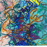 202601_Flooding River and Rocky Outcrop_Mixed Media_22x30